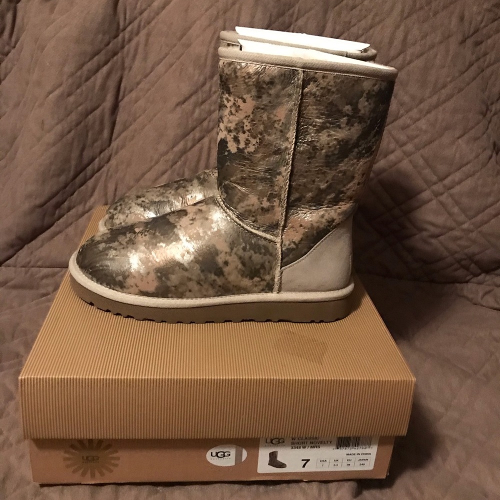 Metallic Foil Classic Short UGG boots